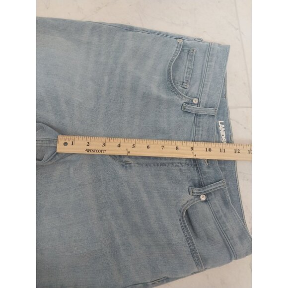 Lands End Light Wash Cropped Demin Jeans Women's Sz 10P - Picture 12 of 14